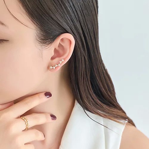 【フィービィー/phoebe】の2wayスターダストピアス&イヤリング(片耳) 人気、トレンドファッション・服の通販 founy(ファニー) 　ファッション　Fashion　レディースファッション　Fashion for Women　ジュエリー　Jewelry　ファッションリング　Fashion Rings　イヤリング・フープ・ドロップタイプ　Hoop, Drop & Clip Earrings　アクセサリー　Fashion Accessories　イヤリング　Earrings　イヤーカフ　Ear Cuffs　シンプル　Simple, Minimal　ビジュー　Bijou, Jewel-like Accent　モチーフ　Motif, Design Theme　片耳　One-Ear, Single Earring　other-2|ID: prp329100004620250 ipo3291000000033138583