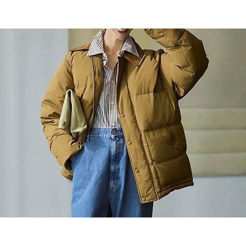 【シンゾーン/Shinzone】のSUEDE COLLAR DOWN JACKET 人気、トレンドファッション・服の通販 founy(ファニー) 　ファッション　Fashion　レディースファッション　Fashion for Women　アウター　Coat / Outerwear Collection　レディースジャケット・軽アウター　Jackets　アウトドア　Outdoor Clothing　ジャケット　Jacket, Outerwear　ストレート　Straight, Straight Cut　ダウン　Down, Puffer　デニム　Denim, Jeans Material　トレンド　Trend, Trending Now　ドット　Polka Dot, Dot Pattern　エレガント 上品　Elegant　防寒　Cold Protection, Winter-Ready　other-3|ID: prp329100004620265 ipo3291000000034706819