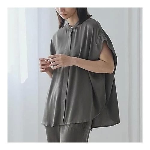 【ドレスハーセルフ/DRESS HERSELF】のシャツブラウス 人気、トレンドファッション・服の通販 founy(ファニー) 　ファッション　Fashion　レディースファッション　Fashion for Women　トップス・カットソー　Cut & Sew Tops　シャツ・ブラウス・オフィスカジュアル　Elegant Blouses & Button-Ups　クール　Cool, Chic　ドレープ　Drape, Draping Fabric　バランス　Balance, Style Balance　モダン　Modern, Contemporary　洗える　Machine Washable　other-2|ID: prp329100004620296 ipo3291000000033487642