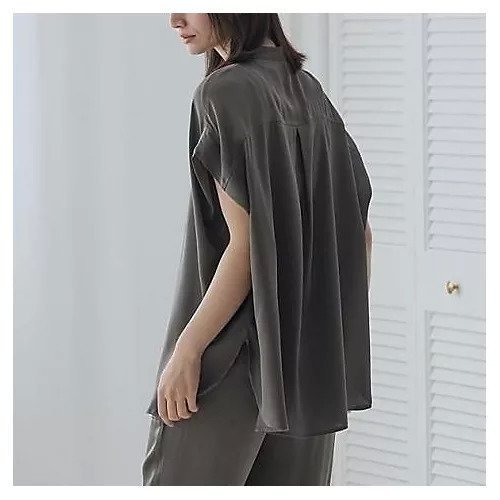 【ドレスハーセルフ/DRESS HERSELF】のシャツブラウス 人気、トレンドファッション・服の通販 founy(ファニー) 　ファッション　Fashion　レディースファッション　Fashion for Women　トップス・カットソー　Cut & Sew Tops　シャツ・ブラウス・オフィスカジュアル　Elegant Blouses & Button-Ups　クール　Cool, Chic　ドレープ　Drape, Draping Fabric　バランス　Balance, Style Balance　モダン　Modern, Contemporary　洗える　Machine Washable　other-3|ID: prp329100004620296 ipo3291000000033487644