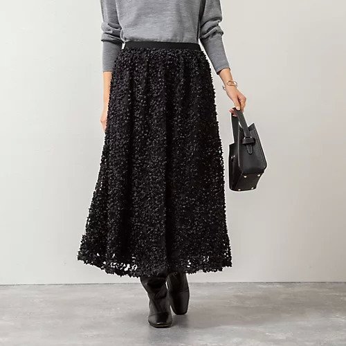 【ノーリーズ/NOLLEY'S】のシアーフラワーフレアスカート インテリア・キッズ・メンズ・レディースファッション・服の通販 founy(ファニー) https://founy.com/ ファッション Fashion レディースファッション Fashion for Women スカート Skirts Aライン・フレアスカート A-Line & Flared Skirts 2025年 2025 2025-2026秋冬・A/W Autumn/Winter 2025–26 AW25–26 シンプル Simple, Minimal フレア Flare, Flared エレガント 上品 Elegant |ID: prp329100004620322 ipo3291000000033141102