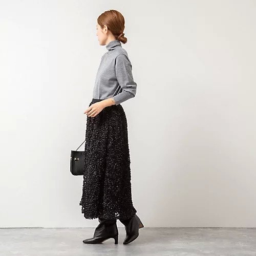 【ノーリーズ/NOLLEY'S】のシアーフラワーフレアスカート 人気、トレンドファッション・服の通販 founy(ファニー) 　ファッション　Fashion　レディースファッション　Fashion for Women　スカート　Skirts　Aライン・フレアスカート　A-Line & Flared Skirts　2025年　2025　2025-2026秋冬・A/W　Autumn/Winter 2025–26 AW25–26　シンプル　Simple, Minimal　フレア　Flare, Flared　エレガント 上品　Elegant　other-2|ID: prp329100004620322 ipo3291000000033157251
