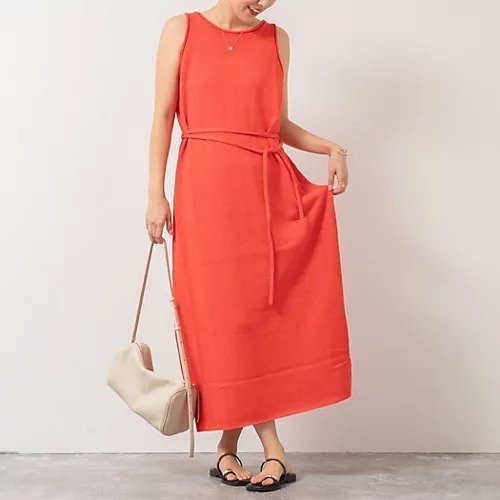 【ノーリーズソフィー/NOLLEY'S sophi】の【WALANCE/ワランス】paper knit dress インテリア・キッズ・メンズ・レディースファッション・服の通販 founy(ファニー) 　ファッション　Fashion　レディースファッション　Fashion for Women　トップス・カットソー　Cut & Sew Tops　ニット　Knit Tops & Sweaters　ワンピース　Dresses　フォーマル・パーティードレス・結婚式用ドレス　Elegant & Casual Dresses　春　Spring　カットソー　Cut and Sewn Top　シンプル　Simple, Minimal　人気　Popular, Best Seller　ロング　Long, Long-Length　おすすめ　Recommended / Our Picks　夏　Summer　2025年　2025　2025-2026秋冬・A/W　Autumn/Winter 2025–26 AW25–26　レッド|ID: prp329100004620335 ipo3291000000033141838