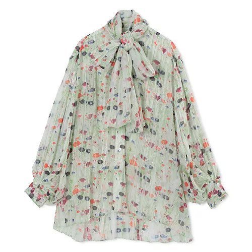 【ブラミンク/BLAMINK】のBM P FLW/PRT RBN LSL インテリア・キッズ・メンズ・レディースファッション・服の通販 founy(ファニー) https://founy.com/ ファッション Fashion レディースファッション Fashion for Women 2025年 2025 2025-2026秋冬・A/W Autumn/Winter 2025–26 AW25–26 エアリー Airy Texture チュニック Tunic, Long Top フェミニン Feminine, Girly フラワー Flower, Floral プリント Print, Printed Pattern ロング Long, Long-Length |ID: prp329100004621148 ipo3291000000033154898