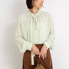 【ノーリーズ/NOLLEY'S】のジョーゼットボウタイブラウス ミントグリーン|ID: prp329100004621162 ipo3291000000033154963