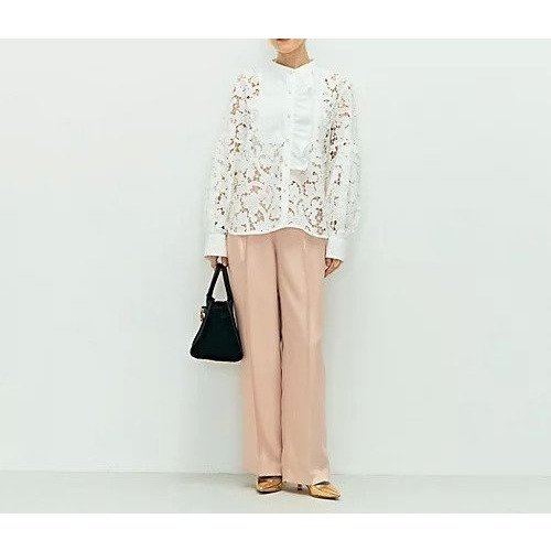 【ノーリーズ/NOLLEY'S】の刺繍ビブヨーク4WAYフリルブラウス 人気、トレンドファッション・服の通販 founy(ファニー) 　ファッション　Fashion　レディースファッション　Fashion for Women　トップス・カットソー　Cut & Sew Tops　シャツ・ブラウス・オフィスカジュアル　Elegant Blouses & Button-Ups　2025年　2025　2025-2026秋冬・A/W　Autumn/Winter 2025–26 AW25–26　デニム　Denim, Jeans Material　パール　Pearl, Pearl Accent　フリル　Frill, Ruffle　レース　Lace, Lace Fabric　エレガント 上品　Elegant　other-2|ID: prp329100004621168 ipo3291000000033154997