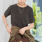 【リエミラー/Rie Miller】の《手洗い可能》《アンサンブル対応》モールヤーンミニケーブルプルオーバーニット ミディアムグレー|ID:prp329100004621190