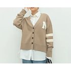 【ノーリーズ/NOLLEY'S】の《手洗い可能》レタードvニットカーディガン キャメル|ID: prp329100004621204 ipo3291000000033155266