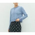 【ノーリーズ/NOLLEY'S】の《手洗い可能》くるみ釦シアークルーネックカーディガン サックス|ID: prp329100004621216 ipo3291000000033155333