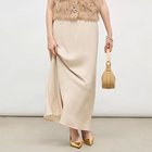 【ノーリーズソフィー/NOLLEY'S sophi】の《セットアップ対応》ウォッシャブルフィブリルサテンナロースカート ベージュ|ID: prp329100004621231 ipo3291000000033155440