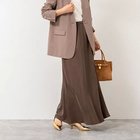 【ノーリーズソフィー/NOLLEY'S sophi】の《セットアップ対応》ウォッシャブルフィブリルサテンナロースカート ダークブラウン|ID: prp329100004621231 ipo3291000000033439779