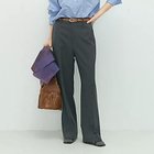 【ノーリーズソフィー/NOLLEY'S sophi】の《セットアップ対応》ウォッシャブルソフトシャンブレーセミフレアパンツ チャコールグレー|ID: prp329100004621250 ipo3291000000033155576