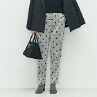 【ノーリーズ/NOLLEY'S】のウォッシャブルストレッチドットジャガードテーパードパンツ グレー系その他|ID: prp329100004621260 ipo3291000000034027887
