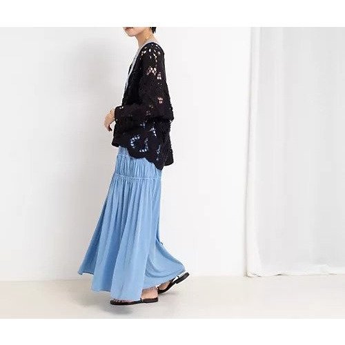 【リエミラー/Rie Miller】の顔料染マキシ丈ワンピース 人気、トレンドファッション・服の通販 founy(ファニー) 　ファッション　Fashion　レディースファッション　Fashion for Women　ワンピース　Dresses　2025年　2025　2025-2026秋冬・A/W　Autumn/Winter 2025–26 AW25–26　おすすめ　Recommended / Our Picks　シャーリング　Shirring, Ruched　ストレッチ　Stretch, Stretchy Fabric　デニム　Denim, Jeans Material　ペチコート　Petticoat, Underskirt　マキシ　Maxi, Full Length　ロング　Long, Long-Length　other-3|ID: prp329100004621281 ipo3291000000033155839