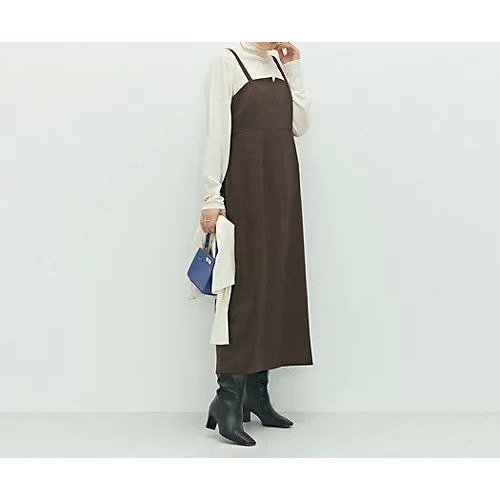 【ノーリーズ/NOLLEY'S】のウォッシャブルウール調ストレッチキャミワンピース インテリア・キッズ・メンズ・レディースファッション・服の通販 founy(ファニー) 　ファッション　Fashion　レディースファッション　Fashion for Women　ワンピース　Dresses　キャミソールワンピース　Camisole Dresses　2025年　2025　2025-2026秋冬・A/W　Autumn/Winter 2025–26 AW25–26　カットソー　Cut and Sewn Top　ストレッチ　Stretch, Stretchy Fabric　今季　This Season, Current Season　ブラウン|ID: prp329100004621283 ipo3291000000033155851
