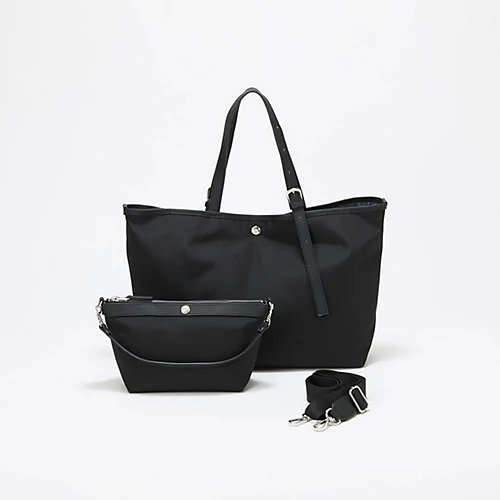 【トプカピ/TOPKAPI】の【Breath TOPKAPI】撥水 2way A4 トートバッグ / ミニポーチセット インテリア・キッズ・メンズ・レディースファッション・服の通販 founy(ファニー) 　ファッション　Fashion　レディースファッション　Fashion for Women　バッグ　Bags　ポーチ&ミニバッグ　Pouches & Mini Bags　アシンメトリー　Asymmetrical Style　クール　Cool, Chic　ショルダー　Shoulder, Shoulder Strap　ポケット　Pocket, Pocket Detail　ポーチ　Pouch, Small Case　ラップ　Wrap, Wrap Design　傘　Umbrella, Parasol　軽量　Lightweight, Ultra Light　ブラック|ID: prp329100004621303 ipo3291000000033155990