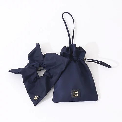 【ノーリーズ/NOLLEY'S】のnolnol巾着ポーチ インテリア・キッズ・メンズ・レディースファッション・服の通販 founy(ファニー) 　ファッション　Fashion　レディースファッション　Fashion for Women　ポーチ&ミニバッグ　Pouches & Mini Bags　おすすめ　Recommended / Our Picks　ギフト プレゼント　Gift / Present　ポーチ　Pouch, Small Case　ラグジュアリー　Luxury, Elegant　エレガント 上品　Elegant　巾着　Drawstring Bag, Kinchaku　ネイビー|ID: prp329100004621353 ipo3291000000033156327