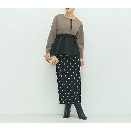 【ノーリーズ/NOLLEY'S】の《セットアップ対応》ウォッシャブルエアボールジャガードペプラムブルゾン 人気、トレンドファッション・服の通販 founy(ファニー) 　ファッション　Fashion　レディースファッション　Fashion for Women　アウター　Coat / Outerwear Collection　ブルゾンジャケット・スポーティアウター　Blouson Jackets　2025年　2025　2025-2026秋冬・A/W　Autumn/Winter 2025–26 AW25–26　ジャケット　Jacket, Outerwear　セットアップ　Set-Up, Coordinated Outfit　ブルゾン　Blouson, Bomber Jacket　ペプラム　Peplum, Flared Hem　人気　Popular, Best Seller　定番　Standard, Basic Item　other-3|ID: prp329100004621375 ipo3291000000033156477