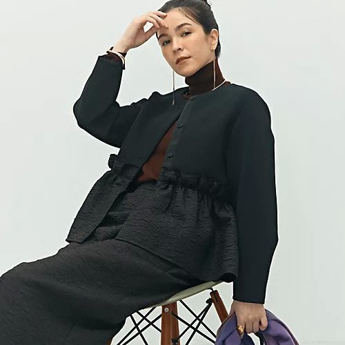 【ノーリーズ/NOLLEY'S】の《セットアップ対応》ウォッシャブルエアボールジャガードペプラムブルゾン インテリア・キッズ・メンズ・レディースファッション・服の通販 founy(ファニー) ファッション Fashion レディースファッション Fashion for Women アウター Coat / Outerwear Collection ブルゾンジャケット・スポーティアウター Blouson Jackets 2025年 2025 2025-2026秋冬・A/W Autumn/Winter 2025–26 AW25–26 ジャケット Jacket, Outerwear セットアップ Set-Up, Coordinated Outfit ブルゾン Blouson, Bomber Jacket ペプラム Peplum, Flared Hem 人気 Popular, Best Seller 定番 Standard, Basic Item ブラック|ID: prp329100004621375 ipo3291000000034979680