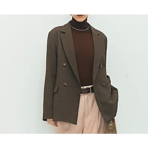 【ノーリーズ/NOLLEY'S】の《セットアップ対応》ウォッシャブルウール調ストレッチダブルジャケット インテリア・キッズ・メンズ・レディースファッション・服の通販 founy(ファニー) 　ファッション　Fashion　レディースファッション　Fashion for Women　アウター　Coat / Outerwear Collection　レディースジャケット・軽アウター　Jackets　2025年　2025　2025-2026秋冬・A/W　Autumn/Winter 2025–26 AW25–26　ジャケット　Jacket, Outerwear　ストレッチ　Stretch, Stretchy Fabric　セットアップ　Set-Up, Coordinated Outfit　今季　This Season, Current Season　ブラウン|ID: prp329100004621376 ipo3291000000033156481