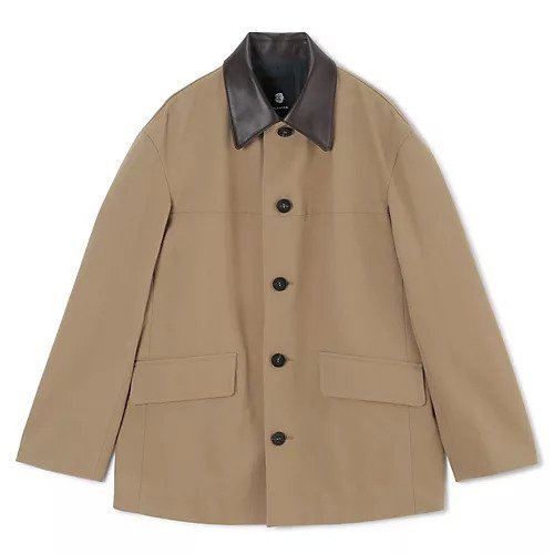 【ブラミンク/BLAMINK】のBM P CO LEATHER/CL インテリア・キッズ・メンズ・レディースファッション・服の通販 founy(ファニー) 　ファッション　Fashion　レディースファッション　Fashion for Women　2025年　2025　2025-2026秋冬・A/W　Autumn/Winter 2025–26 AW25–26　コンビ　Combo, Combination Style　シンプル　Simple, Minimal　ジャケット　Jacket, Outerwear　フラップ　Flap, Flap Pocket　ポケット　Pocket, Pocket Detail　マフラー　Scarf, Muffler　BEIGE|ID: prp329100004621377 ipo3291000000033156488