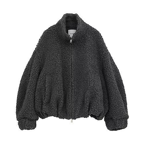 【クラネ/CLANE】のBALLOON BOA BLOUSON インテリア・キッズ・メンズ・レディースファッション・服の通販 founy(ファニー) 　ファッション　Fashion　レディースファッション　Fashion for Women　アウター　Coat / Outerwear Collection　ブルゾンジャケット・スポーティアウター　Blouson Jackets　2025年　2025　2025-2026秋冬・A/W　Autumn/Winter 2025–26 AW25–26　スタンド　Stand Collar, Upright Stand　トレンド　Trend, Trending Now　バランス　Balance, Style Balance　フォルム　Silhouette, Form　ブルゾン　Blouson, Bomber Jacket　ポケット　Pocket, Pocket Detail　ワイド　Wide, Wide Fit　今季　This Season, Current Season　冬　Winter / This Winter　防寒　Cold Protection, Winter-Ready　GRAY|ID: prp329100004621378 ipo3291000000033156498