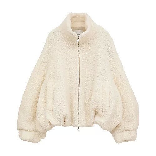 【クラネ/CLANE】のBALLOON BOA BLOUSON インテリア・キッズ・メンズ・レディースファッション・服の通販 founy(ファニー) 　ファッション　Fashion　レディースファッション　Fashion for Women　アウター　Coat / Outerwear Collection　ブルゾンジャケット・スポーティアウター　Blouson Jackets　2025年　2025　2025-2026秋冬・A/W　Autumn/Winter 2025–26 AW25–26　スタンド　Stand Collar, Upright Stand　トレンド　Trend, Trending Now　バランス　Balance, Style Balance　フォルム　Silhouette, Form　ブルゾン　Blouson, Bomber Jacket　ポケット　Pocket, Pocket Detail　ワイド　Wide, Wide Fit　今季　This Season, Current Season　冬　Winter / This Winter　防寒　Cold Protection, Winter-Ready　IVORY|ID: prp329100004621378 ipo3291000000033156500