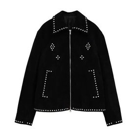 【クラネ/CLANE】 SUEDE STUDS BLOUSON人気、トレンドファッション・服の通販 founy(ファニー) ファッション Fashion レディースファッション Fashion for Women アウター Coat / Outerwear Collection ブルゾンジャケット・スポーティアウター Blouson Jackets 2025年 2025 2025-2026秋冬・A/W Autumn/Winter 2025–26 AW25–26 スタッズ Studs, Metal Accents ポケット Pocket, Pocket Detail ミックス Mix, Mixed Style リアル Real, Realistic |ID:prp329100004621379