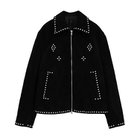 【クラネ/CLANE】のSUEDE STUDS BLOUSON 人気、トレンドファッション・服の通販 founy(ファニー) ファッション Fashion レディースファッション Fashion for Women アウター Coat / Outerwear Collection ブルゾンジャケット・スポーティアウター Blouson Jackets 2025年 2025 2025-2026秋冬・A/W Autumn/Winter 2025–26 AW25–26 スタッズ Studs, Metal Accents ポケット Pocket, Pocket Detail ミックス Mix, Mixed Style リアル Real, Realistic thumbnail BLACK|ID: prp329100004621379 ipo3291000000033156508