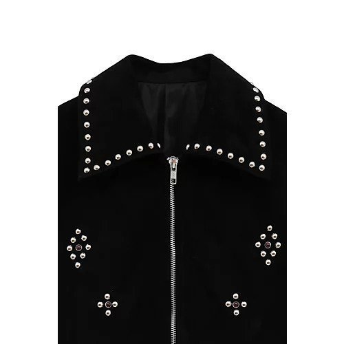 【クラネ/CLANE】のSUEDE STUDS BLOUSON 人気、トレンドファッション・服の通販 founy(ファニー) 　ファッション　Fashion　レディースファッション　Fashion for Women　アウター　Coat / Outerwear Collection　ブルゾンジャケット・スポーティアウター　Blouson Jackets　2025年　2025　2025-2026秋冬・A/W　Autumn/Winter 2025–26 AW25–26　スタッズ　Studs, Metal Accents　ポケット　Pocket, Pocket Detail　ミックス　Mix, Mixed Style　リアル　Real, Realistic　other-3|ID: prp329100004621379 ipo3291000000033156510