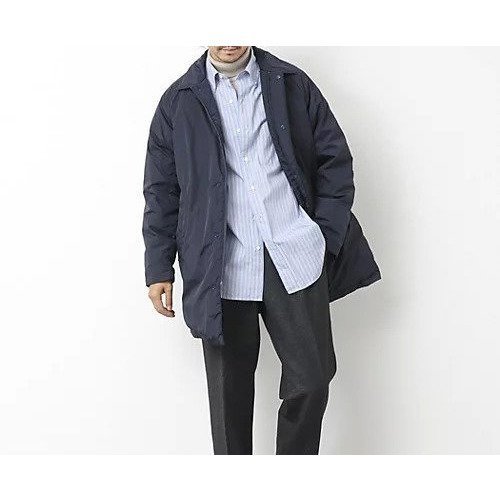 【ノーリーズ グッドマン/NOLLEY'S goodman / MEN】の【TAION/タイオン】別注ダウンステンカラーコート 25AW インテリア・キッズ・メンズ・レディースファッション・服の通販 founy(ファニー) 　ファッション　Fashion　メンズファッション　Fashion for Men　軽量　Lightweight, Ultra Light　ジャケット　Jacket, Outerwear　ダウン　Down, Puffer　デニム　Denim, Jeans Material　パーカー　Hoodie, Parka　別注　Limited Edition, Custom Order　ワッシャー　Washer, Crinkled Finish　冬　Winter / This Winter　ビジネス 仕事 通勤　Business / Work / Commuting　2025年　2025　2025-2026秋冬・A/W　Autumn/Winter 2025–26 AW25–26　ダークネイビー|ID: prp329100004621383 ipo3291000000034254954