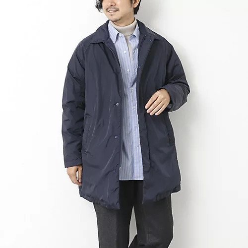 【ノーリーズ グッドマン/NOLLEY'S goodman / MEN】の【TAION/タイオン】別注ダウンステンカラーコート 25AW 人気、トレンドファッション・服の通販 founy(ファニー) 　ファッション　Fashion　メンズファッション　Fashion for Men　軽量　Lightweight, Ultra Light　ジャケット　Jacket, Outerwear　ダウン　Down, Puffer　デニム　Denim, Jeans Material　パーカー　Hoodie, Parka　別注　Limited Edition, Custom Order　ワッシャー　Washer, Crinkled Finish　冬　Winter / This Winter　ビジネス 仕事 通勤　Business / Work / Commuting　2025年　2025　2025-2026秋冬・A/W　Autumn/Winter 2025–26 AW25–26　other-3|ID: prp329100004621383 ipo3291000000034254963