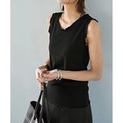 【スタイルデリ/STYLE DELI】のフリルトリミングリブタンクトップ 人気、トレンドファッション・服の通販 founy(ファニー) ファッション Fashion レディースファッション Fashion for Women イエロー Yellow インナー Innerwear カットソー Cut and Sewn Top カーディガン Cardigan, Knitwear サロペット Overalls, Salopette ジャケット Jacket, Outerwear ストレート Straight, Straight Cut スリット Slit, Slit Detail タンク Tank Top, Sleeveless Top デコルテ Décolleté, Neckline 定番 Standard, Basic Item ノースリーブ Sleeveless, No-Sleeve フィット Fit, Slim Fit フリル Frill, Ruffle 冬 Winter / This Winter thumbnail ブラック|ID: prp329100004621415 ipo3291000000033157089