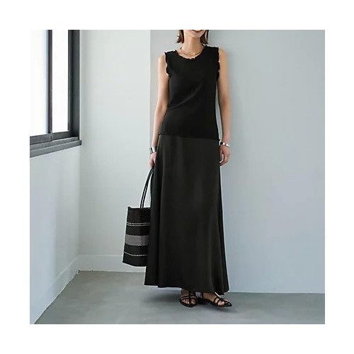 【スタイルデリ/STYLE DELI】のフリルトリミングリブタンクトップ 人気、トレンドファッション・服の通販 founy(ファニー) 　ファッション　Fashion　レディースファッション　Fashion for Women　イエロー　Yellow　インナー　Innerwear　カットソー　Cut and Sewn Top　カーディガン　Cardigan, Knitwear　サロペット　Overalls, Salopette　ジャケット　Jacket, Outerwear　ストレート　Straight, Straight Cut　スリット　Slit, Slit Detail　タンク　Tank Top, Sleeveless Top　デコルテ　Décolleté, Neckline　定番　Standard, Basic Item　ノースリーブ　Sleeveless, No-Sleeve　フィット　Fit, Slim Fit　フリル　Frill, Ruffle　冬　Winter / This Winter　other-3|ID: prp329100004621415 ipo3291000000033157091