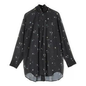 【テルマ/TELMA】 Printed Sheer Shirt人気、トレンドファッション・服の通販 founy(ファニー) ファッション Fashion レディースファッション Fashion for Women トップス・カットソー Cut & Sew Tops シャツ・ブラウス・オフィスカジュアル Elegant Blouses & Button-Ups 2025年 2025 2025-2026秋冬・A/W Autumn/Winter 2025–26 AW25–26 シアー Sheer, See-Through ハイネック High Neck, Mock Neck ラウンド Round, Round Neck 今季 This Season, Current Season 洗える Machine Washable |ID:prp329100004621416
