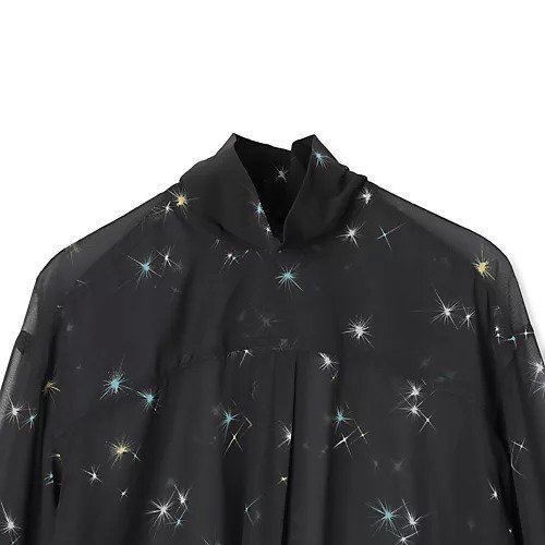 【テルマ/TELMA】のPrinted Sheer Shirt 人気、トレンドファッション・服の通販 founy(ファニー) 　ファッション　Fashion　レディースファッション　Fashion for Women　トップス・カットソー　Cut & Sew Tops　シャツ・ブラウス・オフィスカジュアル　Elegant Blouses & Button-Ups　2025年　2025　2025-2026秋冬・A/W　Autumn/Winter 2025–26 AW25–26　シアー　Sheer, See-Through　ハイネック　High Neck, Mock Neck　ラウンド　Round, Round Neck　今季　This Season, Current Season　洗える　Machine Washable　other-3|ID: prp329100004621416 ipo3291000000033157101