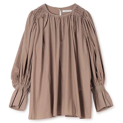 【マリハ/MARIHA】のそよ風のブラウス インテリア・キッズ・メンズ・レディースファッション・服の通販 founy(ファニー) 　ファッション　Fashion　レディースファッション　Fashion for Women　トップス・カットソー　Cut & Sew Tops　シャツ・ブラウス・オフィスカジュアル　Elegant Blouses & Button-Ups　シャーリング　Shirring, Ruched　スモッキング　Smocking, Gathered Stitching　スモック　Smock, Smock Dress　バランス　Balance, Style Balance　今季　This Season, Current Season　洗える　Machine Washable　Oak|ID: prp329100004621418 ipo3291000000033157113