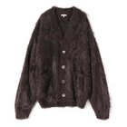 【ブラミンク/BLAMINK】のカシミヤファー7GVネックカーディガン DK.BROWN|ID:prp329100004621420