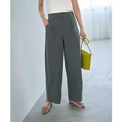【スタイルデリ/STYLE DELI】のセンターハギパッカリングパンツ インテリア・キッズ・メンズ・レディースファッション・服の通販 founy(ファニー) 　ファッション　Fashion　レディースファッション　Fashion for Women　パンツ　Pants & Trousers　オレンジ　Orange　秋　Autumn　クール　Cool, Chic　センター　Center, Center Line　ターコイズ　Turquoise, Blue-Green　トレンド　Trend, Trending Now　フォルム　Silhouette, Form　ベーシック　Basic, Essential　ワイド　Wide, Wide Fit　冬　Winter / This Winter　夏　Summer　グレイッシュカーキ|ID: prp329100004621424 ipo3291000000033157157