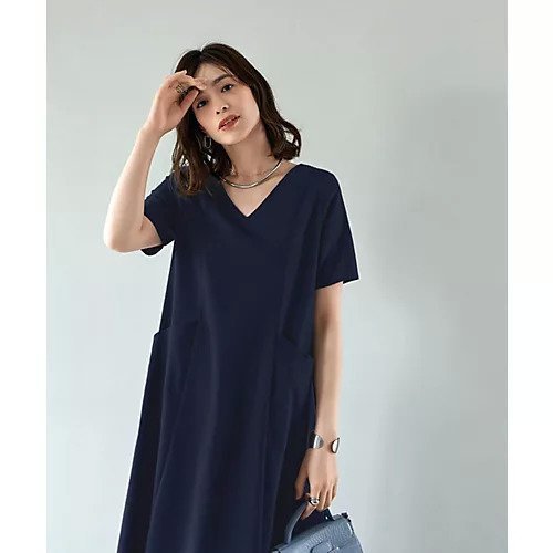 【スタイルデリ/STYLE DELI】の綿麻ポケット切替フレアロングワンピース 人気、トレンドファッション・服の通販 founy(ファニー) 　ファッション　Fashion　レディースファッション　Fashion for Women　ワンピース　Dresses　春　Spring　カーディガン　Cardigan, Knitwear　切替　Switching, Contrast Panel　シンプル　Simple, Minimal　ジャケット　Jacket, Outerwear　スリット　Slit, Slit Detail　デコルテ　Décolleté, Neckline　人気　Popular, Best Seller　フォルム　Silhouette, Form　フレア　Flare, Flared　ベーシック　Basic, Essential　ペチコート　Petticoat, Underskirt　ポケット　Pocket, Pocket Detail　ループ　Loop, Loop Knit　ロング　Long, Long-Length　S/S・春夏　SS, Spring/Summer, Warm Season　夏　Summer　other-2|ID: prp329100004624144 ipo3291000000033203436