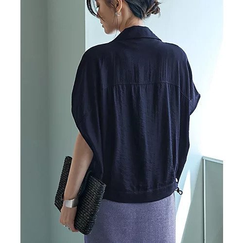 【スタイルデリ/STYLE DELI】のくったりシャツ型スナップブルゾン 人気、トレンドファッション・服の通販 founy(ファニー) 　ファッション　Fashion　レディースファッション　Fashion for Women　アウター　Coat / Outerwear Collection　ブルゾンジャケット・スポーティアウター　Blouson Jackets　トップス・カットソー　Cut & Sew Tops　シャツ・ブラウス・オフィスカジュアル　Elegant Blouses & Button-Ups　インナー　Innerwear　春　Spring　秋　Autumn　カーディガン　Cardigan, Knitwear　シルバー　Silver, Metallic Silver　シンプル　Simple, Minimal　ジャケット　Jacket, Outerwear　スピンドル　Spindle, Drawcord　スリット　Slit, Slit Detail　タンク　Tank Top, Sleeveless Top　長袖　Long Sleeve, Full Sleeve　バルーン　Balloon, Balloon Silhouette　フェイク　Faux, Fake　フラップ　Flap, Flap Pocket　フロント　Front, Front Design　ブルゾン　Blouson, Bomber Jacket　ポケット　Pocket, Pocket Detail　半袖　Short Sleeve, Half Sleeve　S/S・春夏　SS, Spring/Summer, Warm Season　夏　Summer　other-3|ID: prp329100004624145 ipo3291000000033203452
