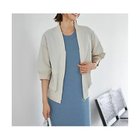 【スタイルデリ/STYLE DELI】のノーカラー5分袖サマーブルゾン 人気、トレンドファッション・服の通販 founy(ファニー) ファッション Fashion レディースファッション Fashion for Women アウター Coat / Outerwear Collection ブルゾンジャケット・スポーティアウター Blouson Jackets 秋 Autumn カーディガン Cardigan, Knitwear 軽量 Lightweight, Ultra Light サマー Summer, Summer Style サロペット Overalls, Salopette シルバー Silver, Metallic Silver ジャケット Jacket, Outerwear スリット Slit, Slit Detail ダブル Double, Double-Breasted トレンチ Trench, Trench Coat フォルム Silhouette, Form フラップ Flap, Flap Pocket フレア Flare, Flared フロント Front, Front Design ブルゾン Blouson, Bomber Jacket ポケット Pocket, Pocket Detail 夏 Summer thumbnail ライトベージュ|ID: prp329100004624148 ipo3291000000033203470