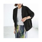 【スタイルデリ/STYLE DELI】のノーカラー5分袖サマーブルゾン 人気、トレンドファッション・服の通販 founy(ファニー) ファッション Fashion レディースファッション Fashion for Women アウター Coat / Outerwear Collection ブルゾンジャケット・スポーティアウター Blouson Jackets 秋 Autumn カーディガン Cardigan, Knitwear 軽量 Lightweight, Ultra Light サマー Summer, Summer Style サロペット Overalls, Salopette シルバー Silver, Metallic Silver ジャケット Jacket, Outerwear スリット Slit, Slit Detail ダブル Double, Double-Breasted トレンチ Trench, Trench Coat フォルム Silhouette, Form フラップ Flap, Flap Pocket フレア Flare, Flared フロント Front, Front Design ブルゾン Blouson, Bomber Jacket ポケット Pocket, Pocket Detail 夏 Summer thumbnail ブラック|ID: prp329100004624148 ipo3291000000033203471