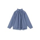 【ミズイロ インド/mizuiro ind】のスタンドシャツカラーギャザーシャツ ライトブルー|ID: prp329100004624645 ipo3291000000035414859