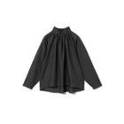 【ミズイロ インド/mizuiro ind】のスタンドシャツカラーギャザーシャツ ブラック|ID: prp329100004624645 ipo3291000000036271245