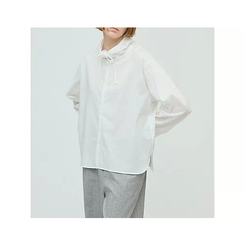 【ミズイロ インド/mizuiro ind】のギャザースタンドカラーシャツ 人気、トレンドファッション・服の通販 founy(ファニー) 　ファッション　Fashion　レディースファッション　Fashion for Women　トップス・カットソー　Cut & Sew Tops　シャツ・ブラウス・オフィスカジュアル　Elegant Blouses & Button-Ups　ギャザー　Gathered, Ruffled　シンプル　Simple, Minimal　スタンド　Stand Collar, Upright Stand　フロント　Front, Front Design　夏　Summer　other-3|ID: prp329100004624647 ipo3291000000033215988