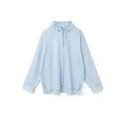 【ミズイロ インド/mizuiro ind】のギャザースタンドカラーシャツ ライトブルー|ID: prp329100004624647 ipo3291000000036258374