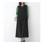 【ヒューマンウーマン/HUMAN WOMAN】のT/TAツイルラップ風ノースリーブワンピース ブラック|ID: prp329100004624649 ipo3291000000033215995