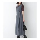 【ヒューマンウーマン/HUMAN WOMAN】のT/TAツイルラップ風ノースリーブワンピース グレー|ID: prp329100004624649 ipo3291000000034442756