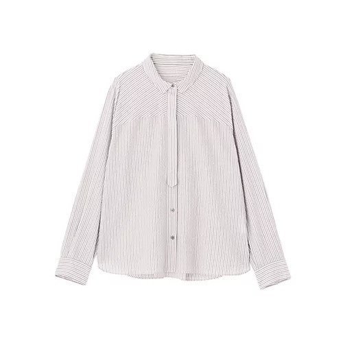 【ヒューマンウーマン/HUMAN WOMAN】のパナマサッカーストライプシャツブラウス 人気、トレンドファッション・服の通販 founy(ファニー)  ファッション Fashion レディースファッション Fashion for Women トップス・カットソー Cut & Sew Tops シャツ・ブラウス・オフィスカジュアル Elegant Blouses & Button-Ups おすすめ Recommended / Our Picks サッカー Seersucker, Summer Fabric スタンダード Standard, Basic ストライプ Stripe, Striped Pattern スリーブ Sleeve, Long Sleeve / Short Sleeve フロント Front, Front Design ボックス Boxy, Box Shape ヨーク Yoke, Yoke Design other-2|ID: prp329100004624655 ipo3291000000033216041